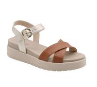 Nero Giardini E513704D Sandali Donna in Pelle - Cognac 40 EU