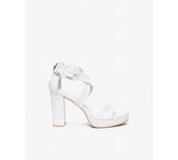 Nero Giardini E615800D Sandali Donna in Pelle - Bianco 35 EU