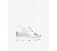 NeroGiardini - Sandali Donna in Pelle e Materiale Tecnico - Argento 40