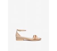 NeroGiardini - Sandali Donna in Pelle e Tela - Naturale 41