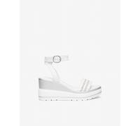 NeroGiardini - Sandali Donna in Pelle e Tessuto - Bianco 41