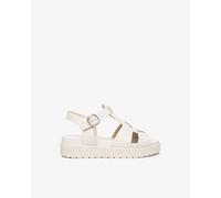 NeroGiardini - Sandali Donna in Pelle - Osso 38