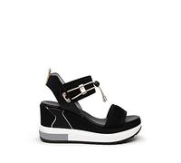 NEROGIARDINI Sandalo platform in pelle. Made in Italy 38 Nero NERO