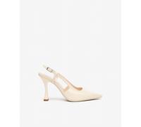 NeroGiardini - Sling-Back Donna in Pelle - Latte 36