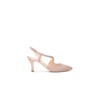 Nerogiardini - Slingback in tessuto glitter con punta - - Shoes - Donna - Rosa - 35 EU