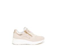 NEROGIARDINI Sneaker in pelle logata. Made in Italy 40 Beige BEIGE