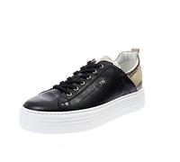 NeroGiardini Sneakers con Inserti in Pelle Laminata e Micro Borchie