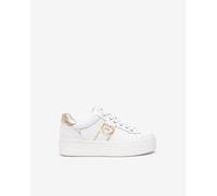 Nero Giardini E513022D Skipper Bianco Sneakers Sportive per Donna in Pelle Zeppa Bassa (Taglia 36)