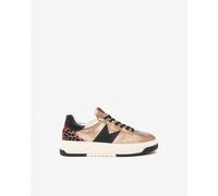 NeroGiardini - Sneakers Donna in Pelle, Camoscio e Materiale Tecnico - Torba 38