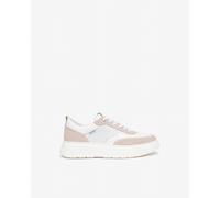 NeroGiardini - Sneakers Donna in Pelle, Suede e Materiale Tecnico - Yogurt 36