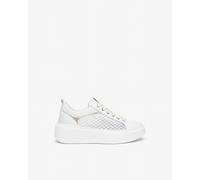 NeroGiardini - Sneakers Donna in Pelle, Tela e Materiale Tecnico - Bianco 35