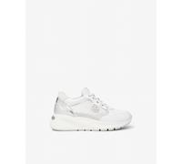 NeroGiardini - Sneakers Donna in Pelle, Tela e Materiale Tecnico - Bianco 38