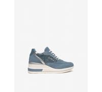 NeroGiardini - Sneakers Donna in Pelle, Tessuto e Materiale Tecnico - Avio