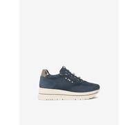 NeroGiardini Sneakers Donna in Suede e Materiale Tecnico - Blu 39