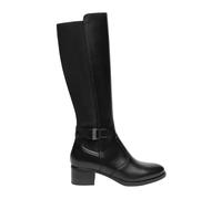 Nerogiardini - Stivale Alto in Pelle e Tessuto - - Shoes - Donna - Nero - 39 EU