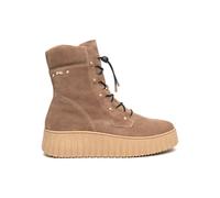 NeroGiardini Stivaletti Anfibi Donna in Suede Mou con Suola Platform