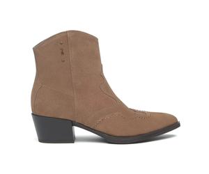 NeroGiardini Stivaletti Texani in Suede con Micro Borchie
