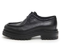 NEROGIARDINI Stringata modello ingegnere in pelle con platform Nero NERO 39