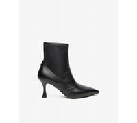 NeroGiardini - Tronchetti Donna in Pelle e Materiale Tecnico - Nero 35