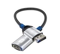 Nersligek Adattatore da DisplayPort a HDMI 4K, Convertitore Unidirezionale da Adattatore DP (Display Port) Maschio a HDMI Femmina Compatibile con Lenovo, HP, Dell, AMD, NVIDIA