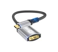 Nersligek Adattatore da USB C a DisplayPort, da 8K Type-C Maschio a DisplayPort1.4 Femmina, 8K@60Hz, 4K@144Hz, 4K@120Hz HDR dinamico da Thunderbolt 4/3 a Display Port per iPhone 16/15Series,MacBookPro