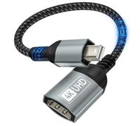 Nersligek Adattatore Mini DisplayPort a HDMI 4K, Unidirezionale Adattatore Mini DP (Thunderbolt) a HDMI Nylon per MacBook Air/Pro, Microsoft Surface Pro/Dock, Monitor, Proiettore