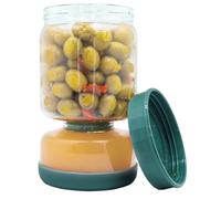 NERTHUS Barattolo Sottaceti in Vetro 900 ml con Scolatore