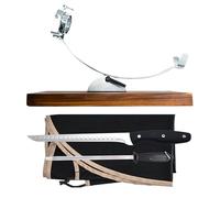 Nerthus FIH 1212 set supporto prosciutto basculante testa girevole coltello prosciutto affilatore e custodia per tagliare prosciutto