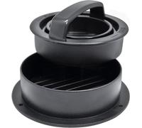 NERTHUS FIH 1460 Pressa per Hamburger BPA Free, compatta e impilabile, con base e pressa in due misure, ideale per hamburger fatti in casa e ripieni