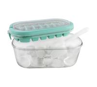 NERTHUS FIH 1525 Secchiello per Ghiaccio con Manici e Vaschetta per 28 Cubetti di Ghiaccio Facile da Togliere dallo Stampo, Perfect Ice