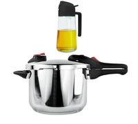 Nerthus FIH 1663 set pentola a pressione con spray olio 2 in 1 cucina dosaggio preciso senza eccesso olio