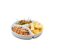 NERTHUS FIH 333 Piatto Snack in Porcellana da Servire, Piatto Snack Snack