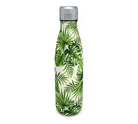 Nerthus FIH 510 Thermos a Doppia Parete per Freddo e Caldo. Disegno con Foglie di Palme, in Acciaio Inossidabile, 500 ml, Senza BPA