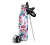Nerthus FIH 571 Thermos a Doppia Parete per Freddo e Caldo. Disegno fiamminghi in Acciaio Inossidabile con Tappo Cannuccia 500 ml. Senza BPA ermetico
