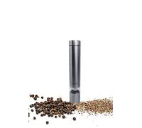 Nerthus FIH 651 - Macinino elettrico per sale e pepe in acciaio inossidabile, macinino sale e pepe alta qualità, facile da usare con un solo tocco, design duraturo, moderno e in acciaio inossidabile