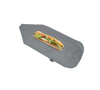 NERTHUS FIH 877 Borsa per snack riutilizzabile regolabile, nera, ecologica, adattabile, facile da pulire e lavabile in lavatrice