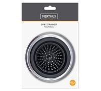 Nerthus FIH 913 Filtro per lavello Flessibile, Nero