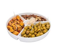 NERTHUS FIH 914 Snacks Porcellana, Multicolore, 25,5 x 25,5 x 3.5 cm