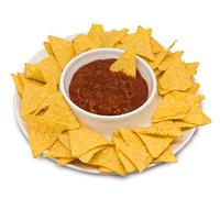 NERTHUS Plato Aperitivos Redondo con Salsero Piatto di Porcellana Rotondo per aperitivi con recipiente Centrale per Salse, Bianco