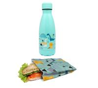 NERTHUS Set Bambini Dinosauri, Porta Sandwich e Bottiglia