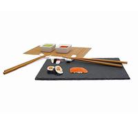 Nerthus FIH 092 Set da Sushi, Colore: Nero, Multicolore