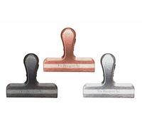 Nerthus Set di pinze per conservare Alimenti in Metallo con Cucchiaio in Acciaio Inossidabile, Argento Metallizzato, 0 cm