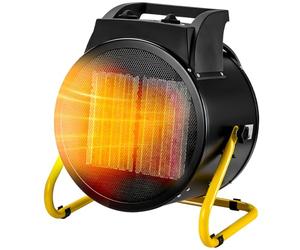 Nervy Termoventilatore Professionale in Ceramica Industriale da Lavoro Termostato Regolabile Aria Calda e Fredda IPX4 (9000 Watt)