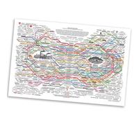 Nerzalie 1 Poster Web di Guarigione Come Mostrato di Circa 40x60cm, Stampa Orizzontale su Tela di Chart di Rimedi Naturali per L'Arte Murale della Salute Mentale.