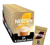 Nescaf? Cafe Menu Vanilla Flavour 8 Sachets 148 g (Pack of 6, Total 48 Sachets)