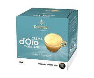 NESCAFÉ CAFFÈ IN CAPSULE Crema d’Oro, 160 g, Unione perfetta tra il rinomato caffè Dallmayr e una goccia, 160 g