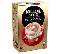Nescafe | Caffè istantaneo Cappuccino 10 bastoni per confezione da 125gr / 4.41oz