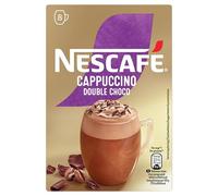 NESCAFÉ Cappuccino Double Choco Solubile con Cacao, 8 Bustine 148g