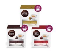 Nescafé capsule Dolce Gusto MIX espresso NAPOLI, MILANO, ROMA - 16x12 pz