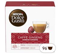 NESCAFÉ DOLCE GUSTO Caffè Ginseng, 6 Confezioni da 16 Capsule (96 Capsule Compatibili Nescafé Dolce Gusto)